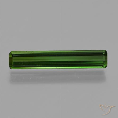 Tormalina Verde scuro naturale da 1.33 ct, Ottagonale / Taglio smeraldo, VVS-VS