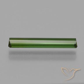 Tormalina Verde scuro naturale da 1.33 ct, Ottagonale / Taglio smeraldo, VVS-VS