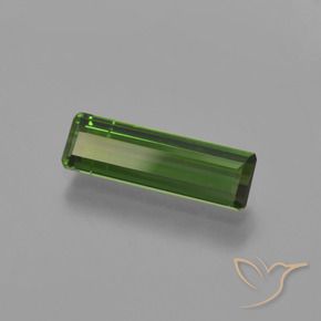 Tormalina Verde scuro naturale da 0.91 ct, Ottagonale / Taglio smeraldo, VS-SI