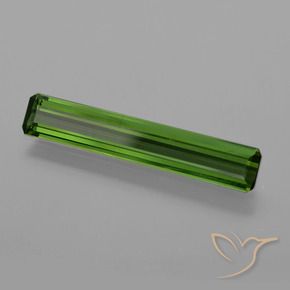 Tormalina Verde medio-scuro naturale da 1.48 ct, Ottagonale / Taglio smeraldo, VS