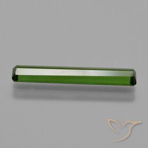 Tormalina Verde medio-scuro naturale da 1.48 ct, Ottagonale / Taglio smeraldo, VS