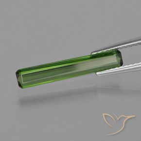 Tormalina Verde medio naturale da 1.21 ct, Ottagonale / Taglio smeraldo, VS