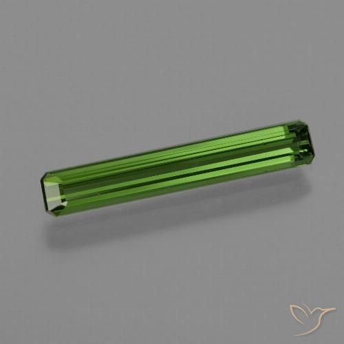 Tormalina Verde foresta naturale da 1.26 ct, Ottagonale / Taglio smeraldo, VVS-VS