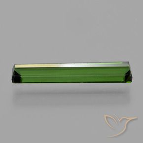 Tormalina Verde scuro naturale da 1.20 ct, Ottagonale / Taglio smeraldo, VVS-VS