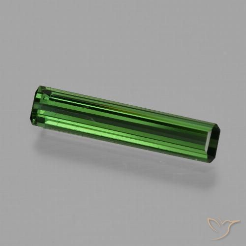 1.23ct Naturale Verde medio-scuro Tormalina, Taglio smeraldo, VS