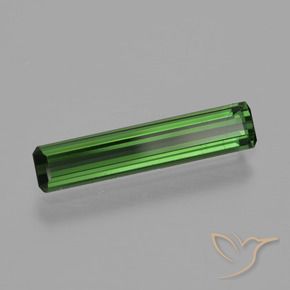 Tormalina Verde medio-scuro naturale da 1.23 ct, Ottagonale / Taglio smeraldo, VS