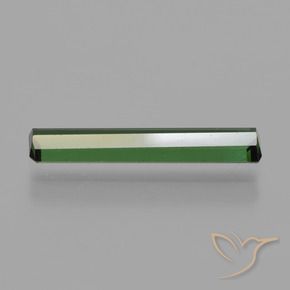 Tormalina Verde medio-scuro naturale da 1.23 ct, Ottagonale / Taglio smeraldo, VS