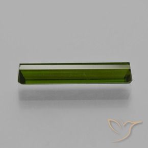 Tormalina Verde scuro naturale da 2.85 ct, Ottagonale / Taglio smeraldo, VVS-VS