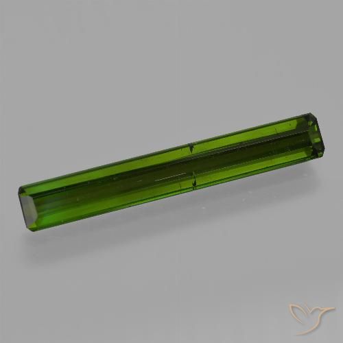2.86ct Naturale Verde scuro Tormalina, Taglio smeraldo, VS-SI