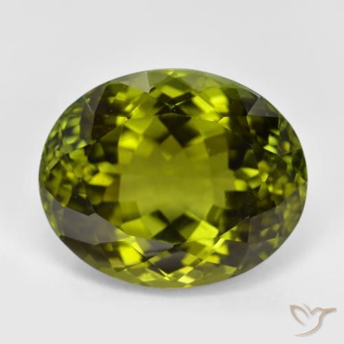 12.25ct Naturale Verde scuro Tormalina, Ovale, VVS-VS