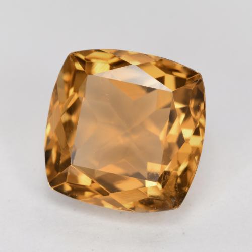 Tormalina marrone dorato naturale da 2,87 ct, taglio a cuscino, VS