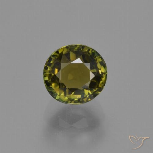 1.30ct Naturale Verde caldo Tormalina, Ovale, VS
