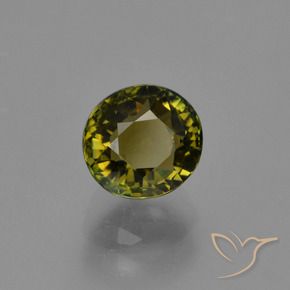 Tormalina Verde caldo naturale da 1.30 ct, Ovale, VS