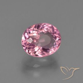 Tormalina magenta medio naturale da 1,43 ct, taglio ovale, VS
