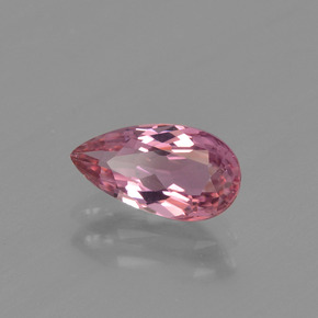 Tormalina Rosa hot naturale da 1.08 ct, Forma a pera, VVS