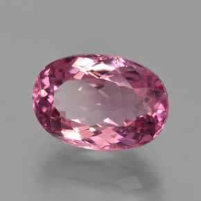 Tormalina Rosa scuro naturale da 3.39 ct, Taglio ovale, VS