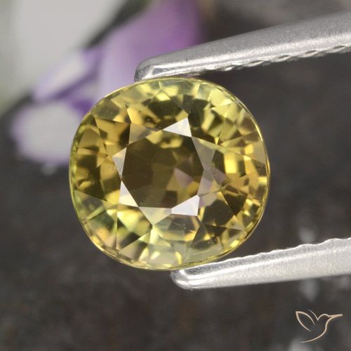 Tormalina Marrone dorato naturale da 1.13 ct, Ovale, VVS