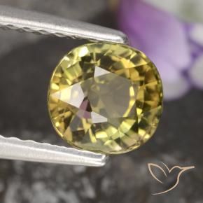 Tormalina Marrone dorato naturale da 1.13 ct, Ovale, VVS