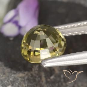 Tormalina Marrone dorato naturale da 1.13 ct, Ovale, VVS