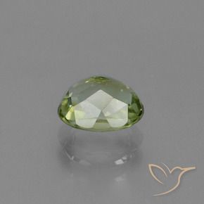 Tormalina Verde giallastro naturale da 1.00 ct, Ovale, VVS-VS