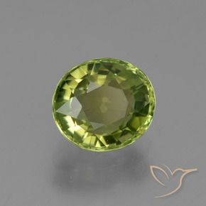 Tormalina Verde foresta naturale da 1.23 ct, Ovale, VS