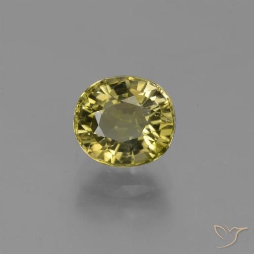 0.99ct Naturale Marrone dorato Tormalina, Ovale, VS