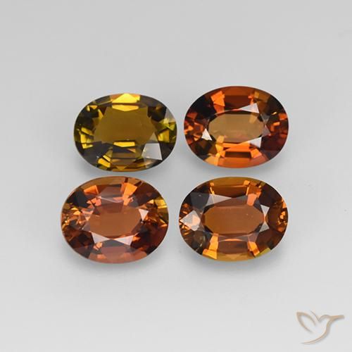 3.01ctw Naturale Marrone terroso Tormalina, Ovale, VS