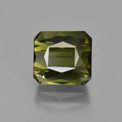 Tormalina Verde scuro naturale da 3.18 ct, Ottagonale / Taglio smeraldo, VS-SI