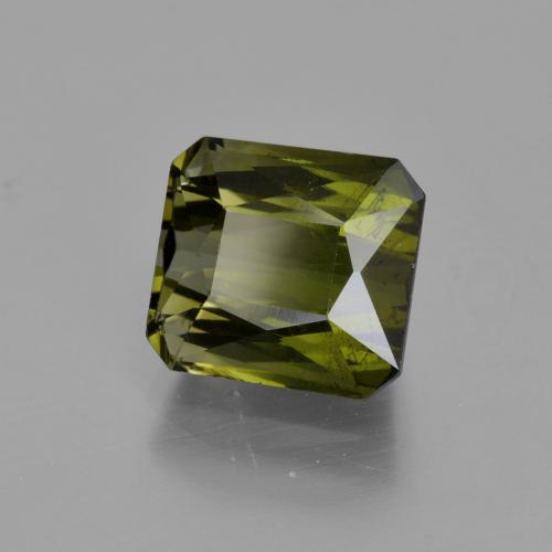 Tormalina Verde scuro naturale da 3.18 ct, Ottagonale / Taglio smeraldo, VS-SI