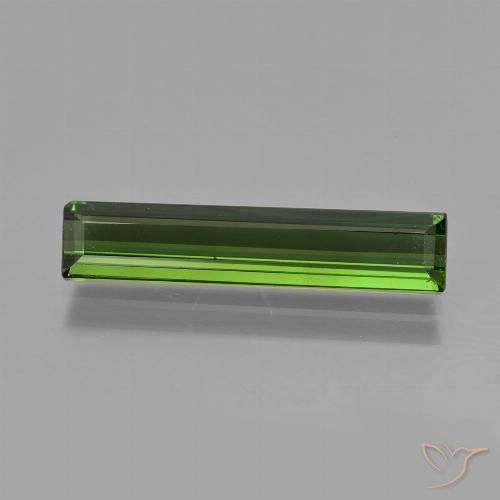 1.75ct Naturale Verde scuro Tormalina, Taglio smeraldo, VVS-VS