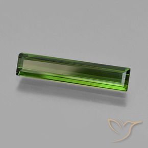 Tormalina Verde scuro naturale da 1.75 ct, Ottagonale / Taglio smeraldo, VVS-VS