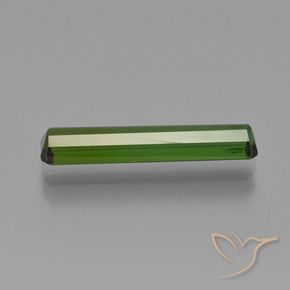 Tormalina Verde scuro terroso naturale da 2.33 ct, Ottagonale / Taglio smeraldo, VS