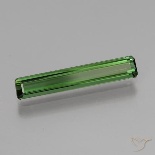 Tormalina Verde medio naturale da 1.58 ct, Ottagonale / Taglio smeraldo, VVS