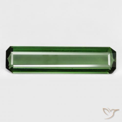Tormalina Verde terroso naturale da 1.50 ct, Ottagonale / Taglio smeraldo, VS