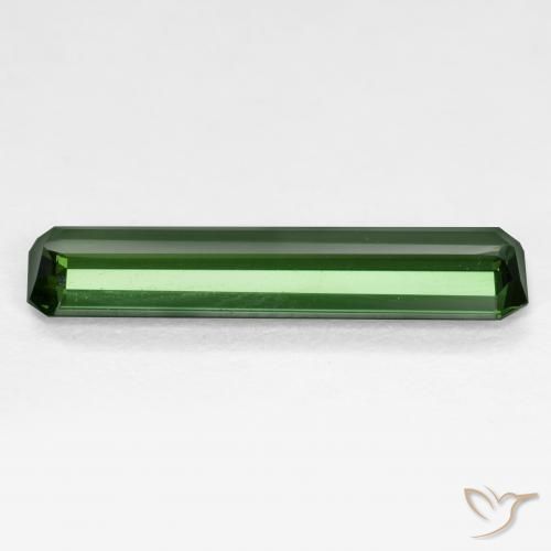 Tormalina Verde terroso naturale da 1.50 ct, Ottagonale / Taglio smeraldo, VS