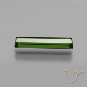Tormalina Verde scuro naturale da 1.58 ct, Ottagonale / Taglio smeraldo, VVS