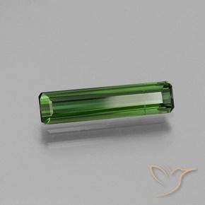 Tormalina Verde scuro naturale da 1.50 ct, Ottagonale / Taglio smeraldo, VS-SI