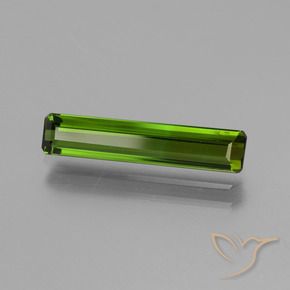 Tormalina Verde scuro naturale da 1.58 ct, Ottagonale / Taglio smeraldo, VS