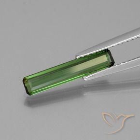 Tormalina Verde scuro naturale da 1.01 ct, Ottagonale / Taglio smeraldo, VS