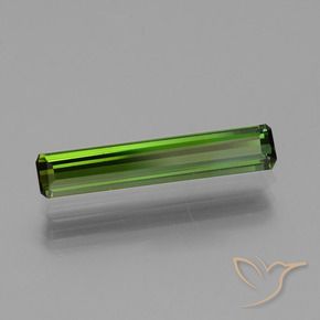 Tormalina Verde terroso naturale da 1.65 ct, Ottagonale / Taglio smeraldo, VVS