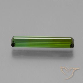 Tormalina Verde terroso naturale da 1.65 ct, Ottagonale / Taglio smeraldo, VVS