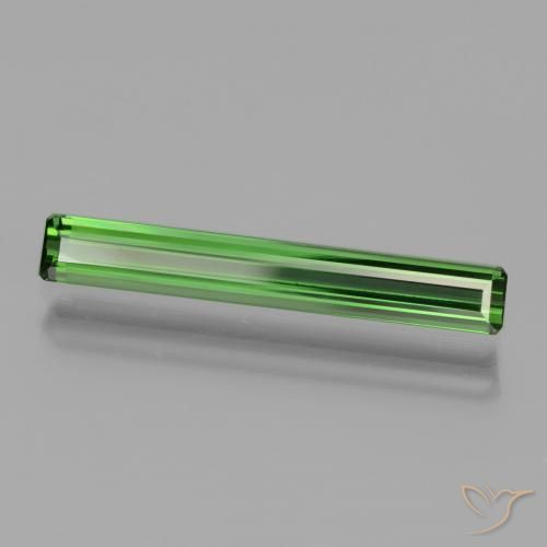Tormalina Verde scuro naturale da 1.65 ct, Ottagonale / Taglio smeraldo, VVS