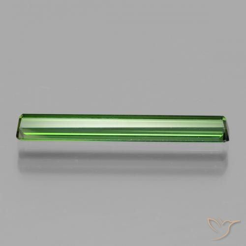 Tormalina Verde scuro naturale da 1.65 ct, Ottagonale / Taglio smeraldo, VVS