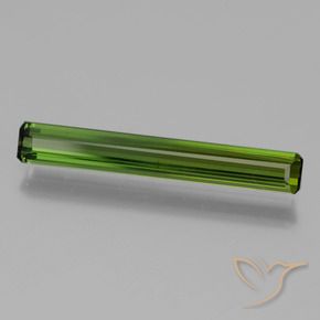 Tormalina Verde terroso naturale da 1.23 ct, Ottagonale / Taglio smeraldo, VS