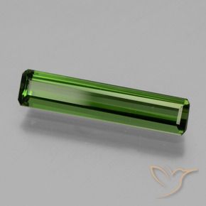 Tormalina Verde scuro naturale da 1.30 ct, Ottagonale / Taglio smeraldo, VVS