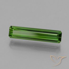 Tormalina Verde scuro naturale da 1.26 ct, Ottagonale / Taglio smeraldo, VS