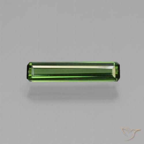 Tormalina Verde terroso naturale da 0.88 ct, Ottagonale / Taglio smeraldo, VVS