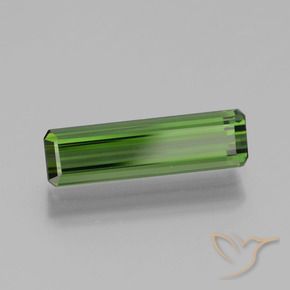 Tormalina Verde foresta naturale da 1.39 ct, Ottagonale / Taglio smeraldo, VVS