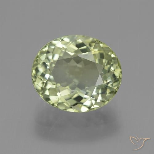 3.61ct Naturale Verde medio Tormalina, Ovale, VVS