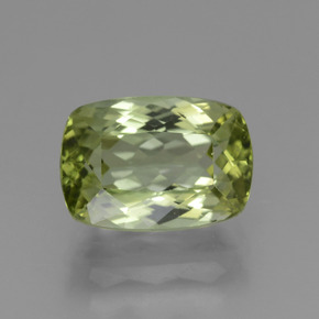 Tormalina verde caldo naturale da 3,89 ct, taglio a cuscino, VVS-VS